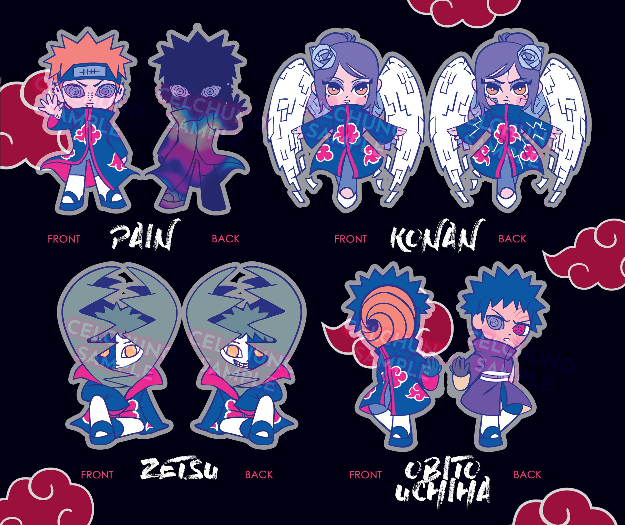 AKATSUKI] Glitter Epoxy Charms | celchuno